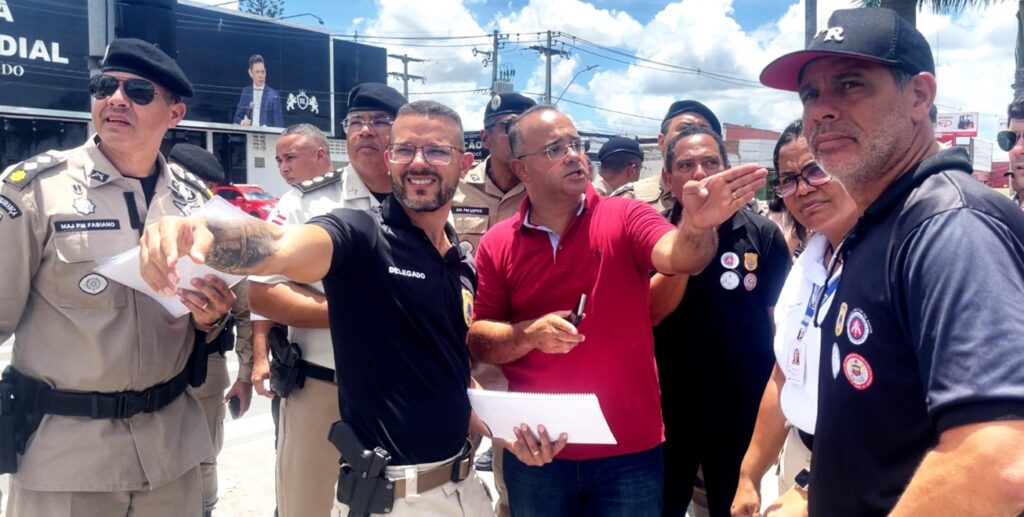 Representantes da segurança pública visitam o circuito da Micareta de Feira